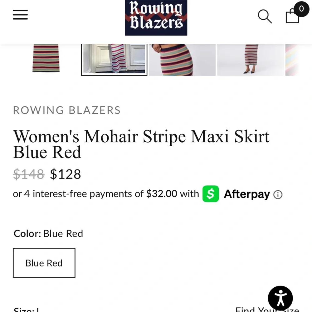 NWT Rowing Blazers Mohair Skirt - Picture 7 of 8
